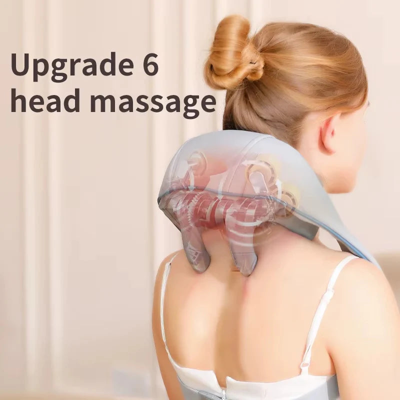 Electric Shiatsu Neck and Shoulder Massager Pillow