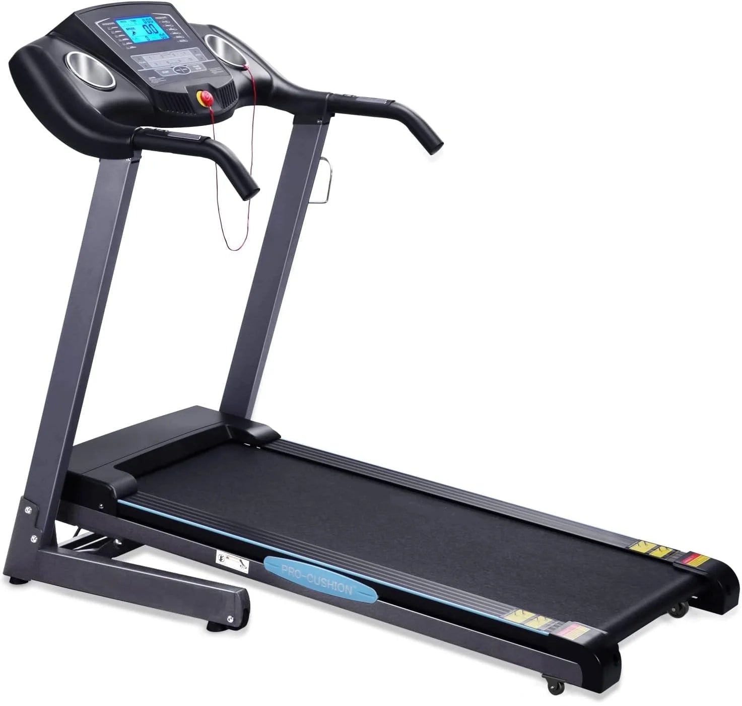 Folding Treadmill with Auto Incline – 2.5HP, 12% Max Incline, 15 Preset Programs, 8.5 MPH Speed – Compact Home Gym Cardio Machine
