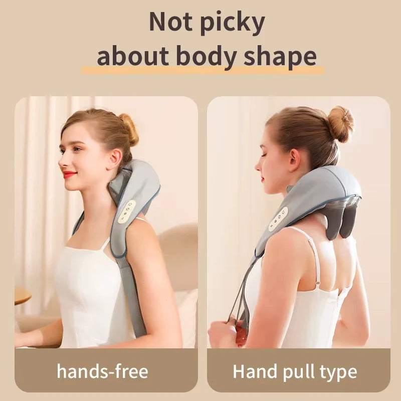 Electric Shiatsu Neck and Shoulder Massager Pillow