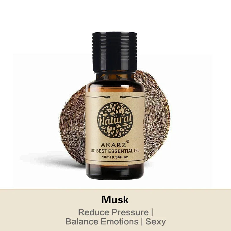 Musk Aromatherapy Oil – Calming Blend for Mood Balance & Skin Rituals  Face & Body Care Elixir