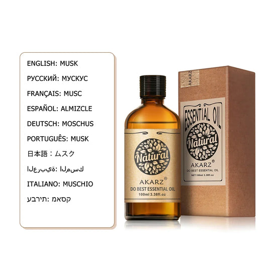 Musk Aromatherapy Oil – Calming Blend for Mood Balance & Skin Rituals  Face & Body Care Elixir